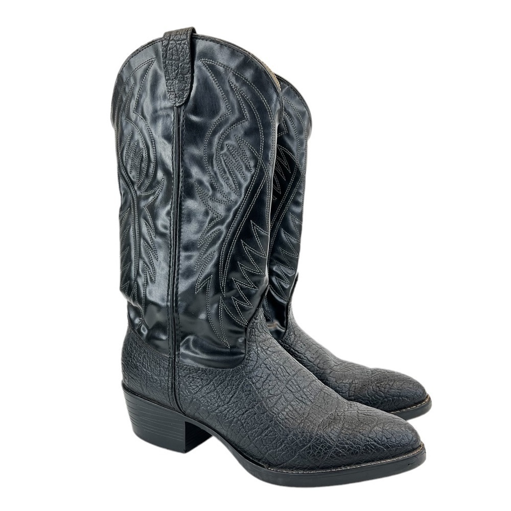 Broncos Men’s Black Cowboy Western Boots